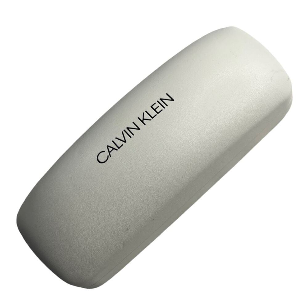 Calvin Klein Hard Clamshell White Eyeglass Sunglass Case